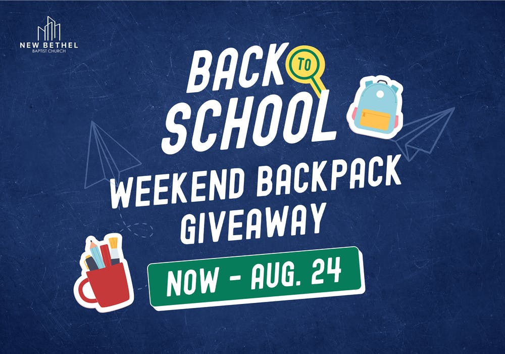 Back-To-School Weekend Backpack Giveaway